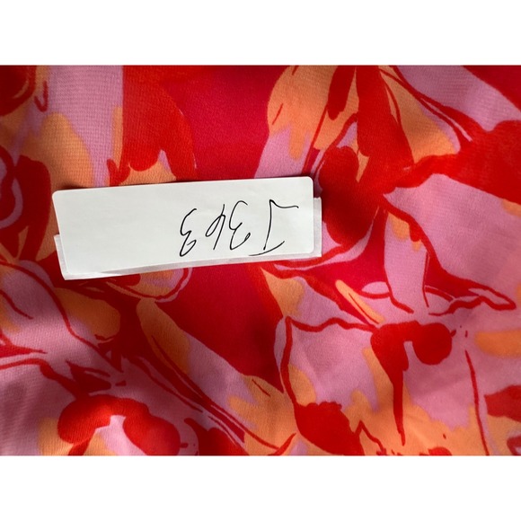 Jessica Simpson Floral Cut-Out Mini Dress Pink Red Orange O-Ring Size XS J363 - Picture 7 of 7